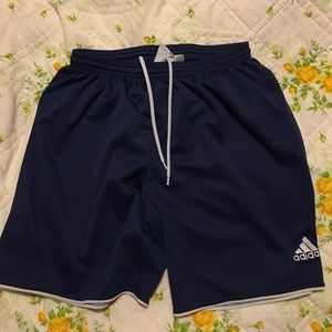 Kids L Navy Athletic Shorts Adidas